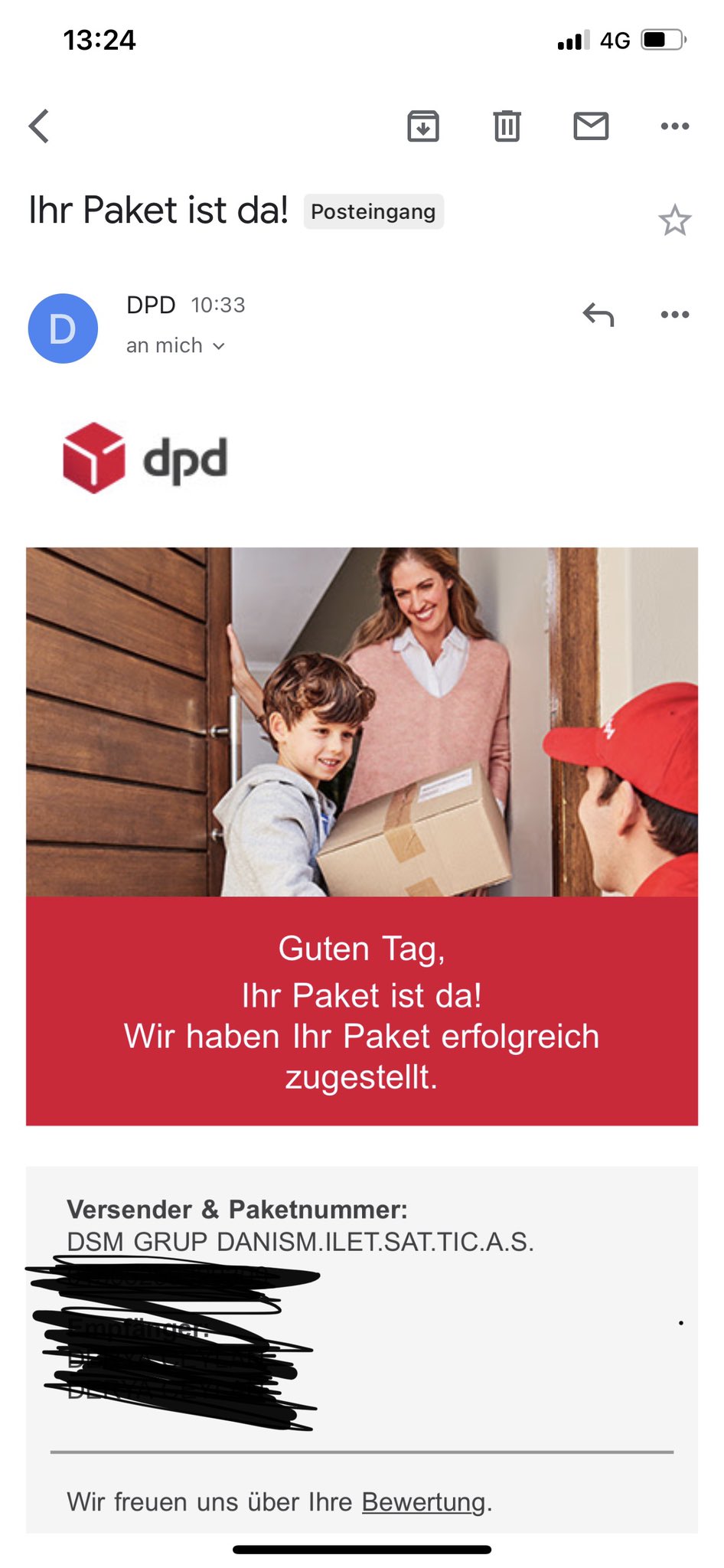 D.C. on X: @dpd_de #dpd Es ist mittlerweile einfach nur noch unverschämt.  Ich habe ständig Probleme mit der DPD. Ich bin heute zu Hause und es wurde  noch nicht mal an der