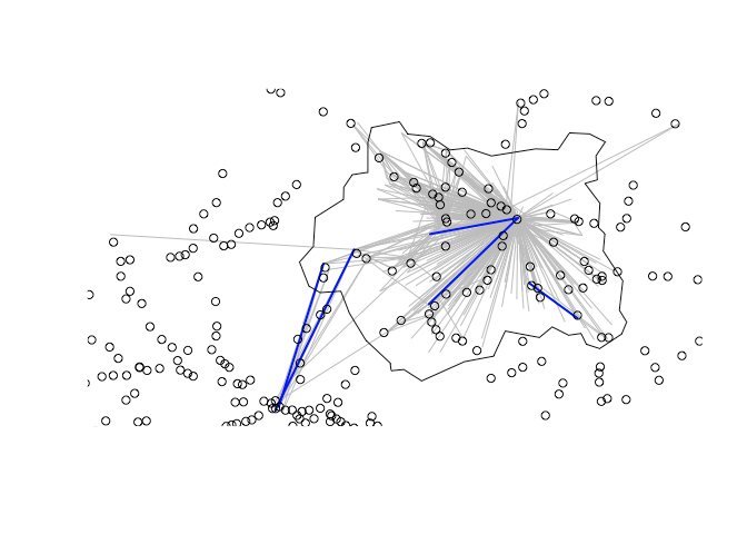 robinlovelace's tweet photo. Tendency towards more and more complex + interactive visualisations is good but sometimes simple plots are effective early in projects. Loving the use of base #RStats and the {sf} package to plot() regional travel data in West Yorkshire. Work in progress 🏗️ https://t.co/eMOdlNRemz