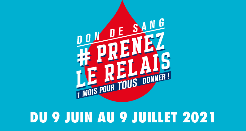 [#PrenezLeRelais] Du 9 juin au 9 juillet <a href="/EFS_Sante/">Établissement français du sang</a> vous invite à prendre le relais du don de🩸
Parlez-en autour de vous❗️Challenge spécial #PrenezLeRelais <a href="/instagram/">Instagram</a> <a href="/tiktok_France/">TikTok France</a>
Prêts à relever le défi entre amis, collègues, en famille❓C’est parti, tous à fond pour le don 🩸