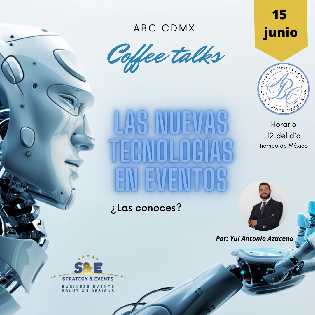 Strategy_Events's tweet photo. ¿Conoces las nuevas tecnologías en Eventos Corporativos? Conoce información clave que presentaremos este martes 15 de junio 12 pm como invitados en Association of Bridal Consultants. Liga de registro: https://t.co/DUU8ZyhM8q
@CCIFranMex 
@camfranmexbajio 
@CanChamMx https://t.co/aYuO2RPFKu