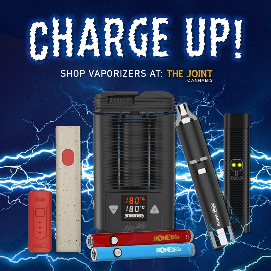 Charge up with vaporizers from The Joint! 

We have options for all budgets and experience levels!

Shop in store or shop online via our website (link in bio)
.
.
.
#thejoint #thejointcannabis #chargeup #charge #vapenation #vapecommunity #thejoint #cannabiscommunity