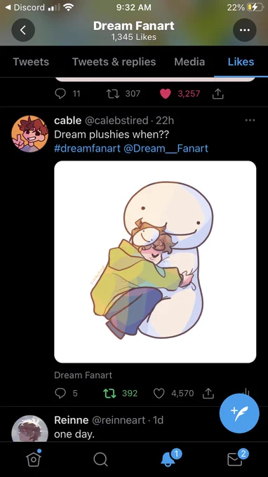 WAIT I DIDNT REALIZE HE LIKED THIS HELP WILL DREAM PLUSHIE BE REAL??? 