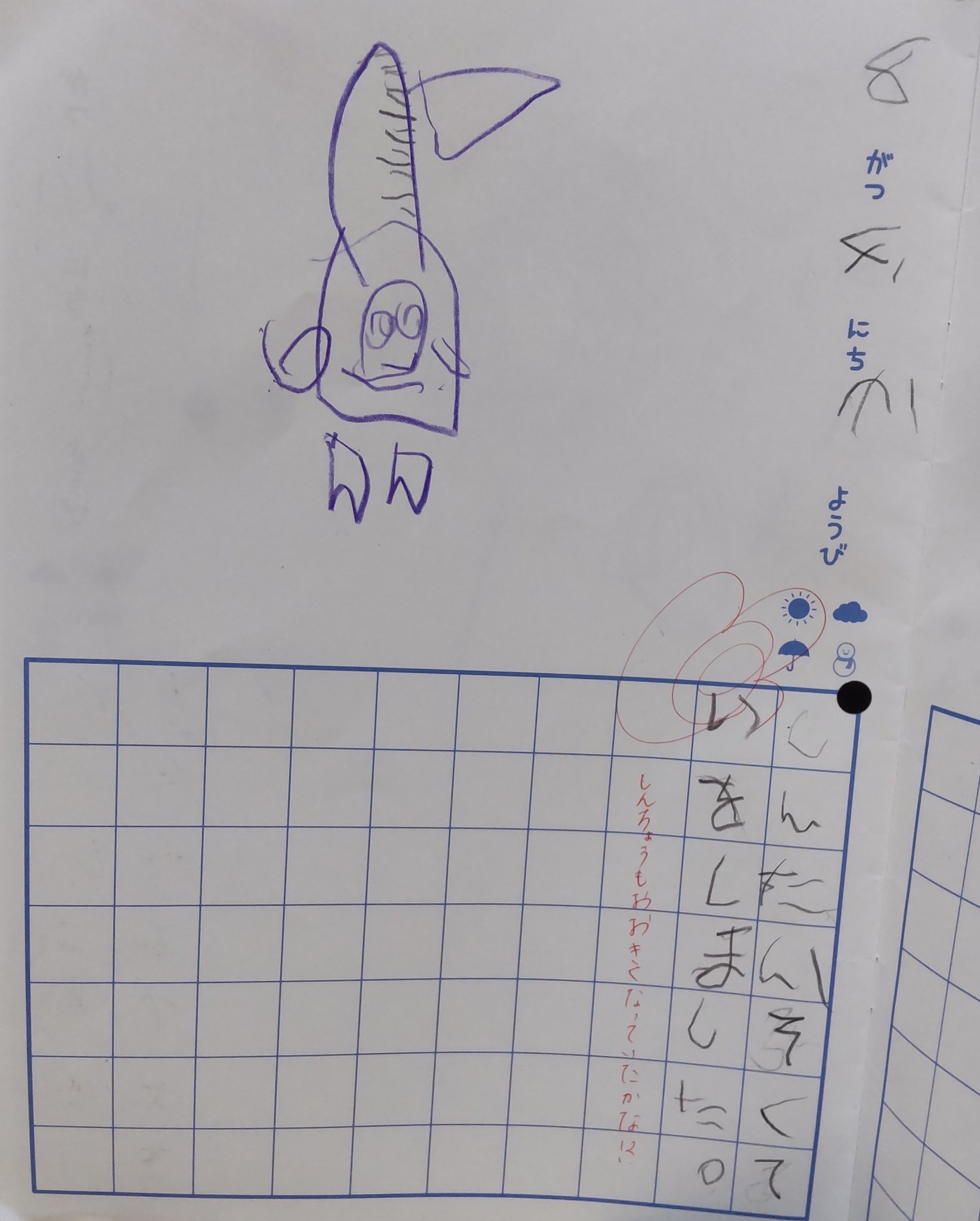 Calen Dar 3572 3歳5ヶ月からやってる絵日記 ひらがなは3歳前から読めたけど 書くのはやっぱり3歳過ぎてからでした ３歳 絵日記 お絵描き大好き ひらがな T Co Tms1tkrfj3 Twitter