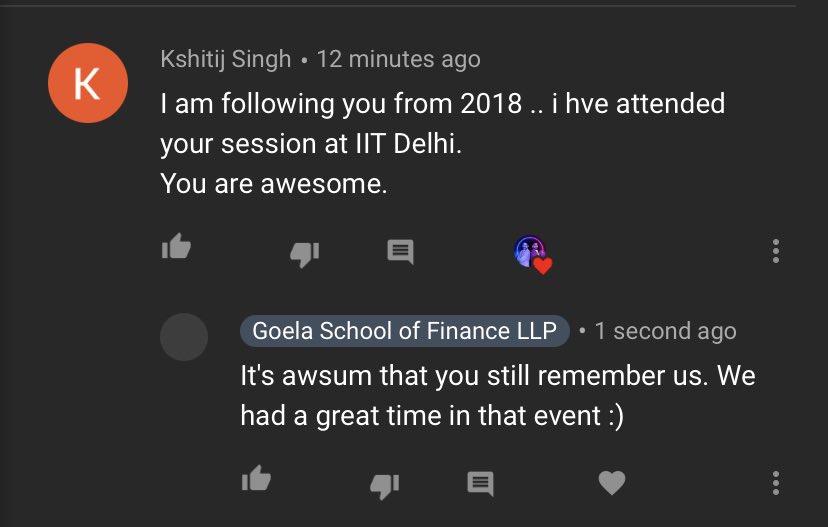 HGoela's tweet photo. This youtube comment made my day. The best feeling when someone remembers you from two years ago. https://t.co/28bPVgg3pi