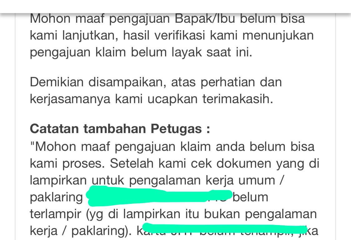 Lrk11's tweet photo. @BPJSTKinfo Seperti ini dan yang kanan adalah paklaringnya. Menurut hr itu format standar untuk seluruh karyawan https://t.co/UfRp2tyzOq