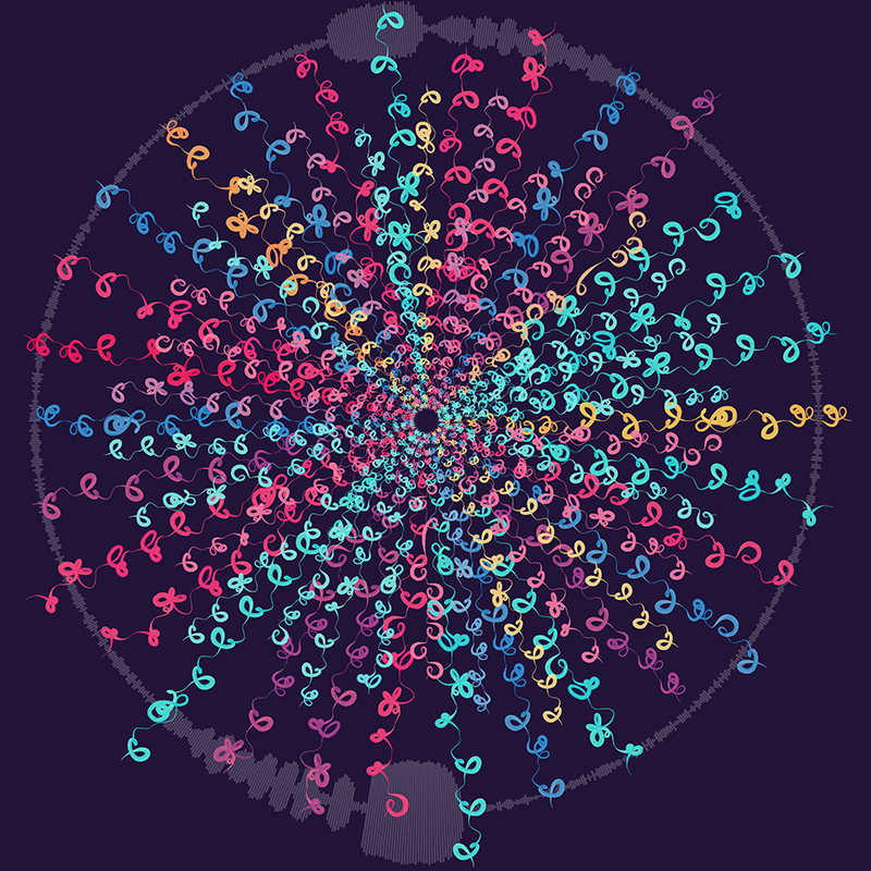 JessicaPeter's tweet photo. Why create one data art piece when you can create four!
These four versions of my most recent data art piece "Gratitude" represent #sasgf as a whole, EMEA, APAC and Americas.
#SASDesign #uxdesign #dataart #sasgf
@SASsoftware https://t.co/7BQJk9zCZT