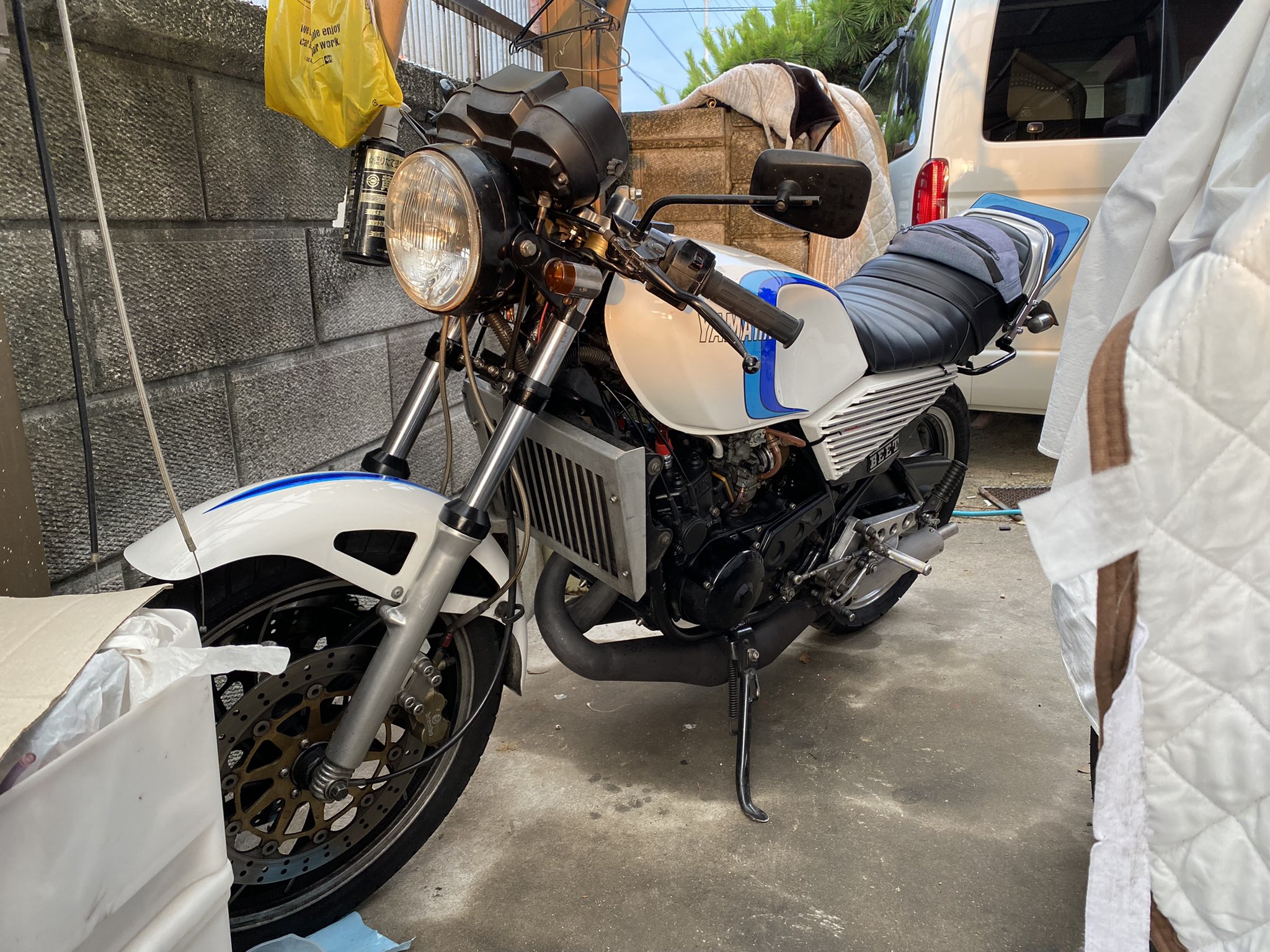 beet 35π　セパハン 未使用φ35mmセパハン当時BEET?バーエンドウインカーSR400