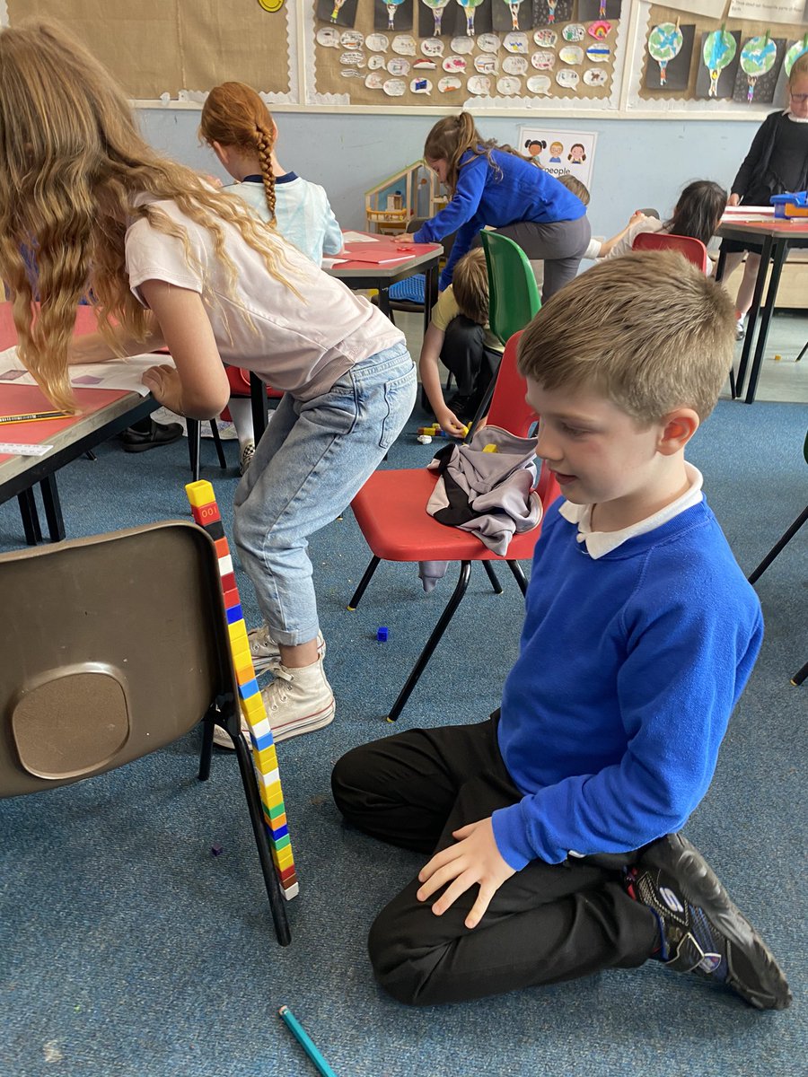 MissRenwickBPS's tweet photo. P2 have learned what ‘to estimate’ means - they estimated the length and height of objects in cubes and worked with a partner to find the exact length of objects in our classroom⭐️👏🏼#bpscommunity https://t.co/b8Mst55r4T