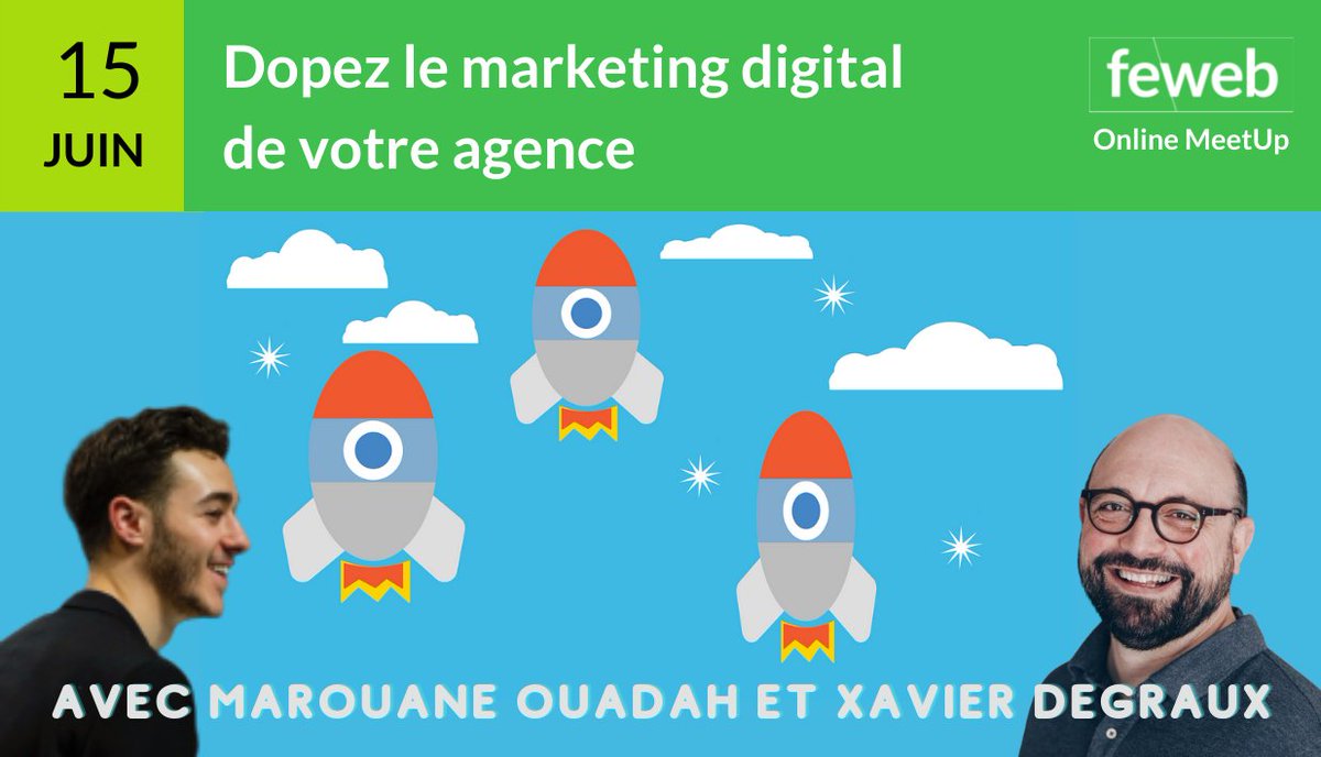 Comment tirer le meilleur parti de LinkedIn pour augmenter votre visibilité? Comment utiliser le cold email pour ourvrir de nouvelles voies de prospection? Comment créer facilement un programme Ambassadeurs pour votre agence? MeetUp ce 15 juin à 18h : lnkd.in/dd9R85f