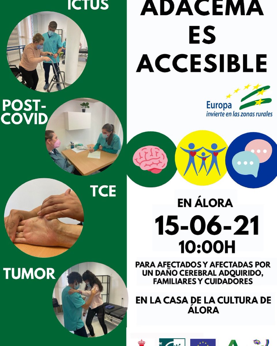 Mañana estaremos en la casa de la cultura de Álora, como todos los martes de 10 a 12.

En este caso, nos acompañarán nuestra Neuropsicologa Desireé Galvez y nuestra Logopeda Celia Chamizo.

<a href="/Ayto_alora/">Ayuntamiento Álora</a> 
<a href="/AndaluciaJunta/">Junta de Andalucía</a> 
<a href="/diputacionMLG/">Diputación de Málaga</a> 
@fandace 
@fedaceorg