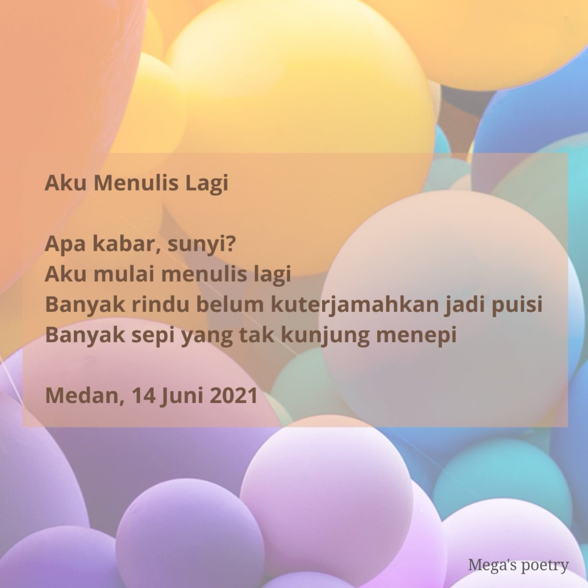 megadinisari's tweet photo. Good night, World..

#oyasuminasai
#poem
#poetry
#puisi
#sajak https://t.co/GShvY6Uzhi