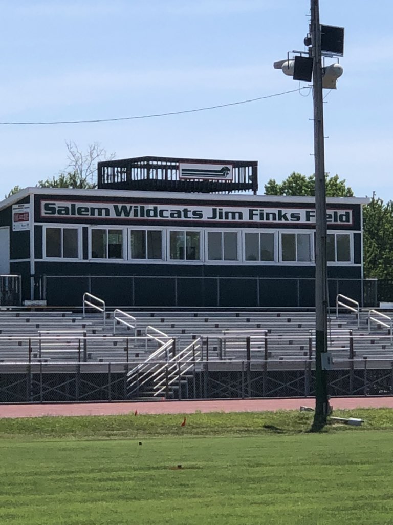 MrDetering's tweet photo. The lighting project at Jim Finks Field is underway. It is really going to change the sight lines. 

The track is currently closed to the public. 

#SalemWildcatPride

@StewardStewards @WJBDradio @wmixsports @SCHSWildcatFb https://t.co/nFzpcYookm