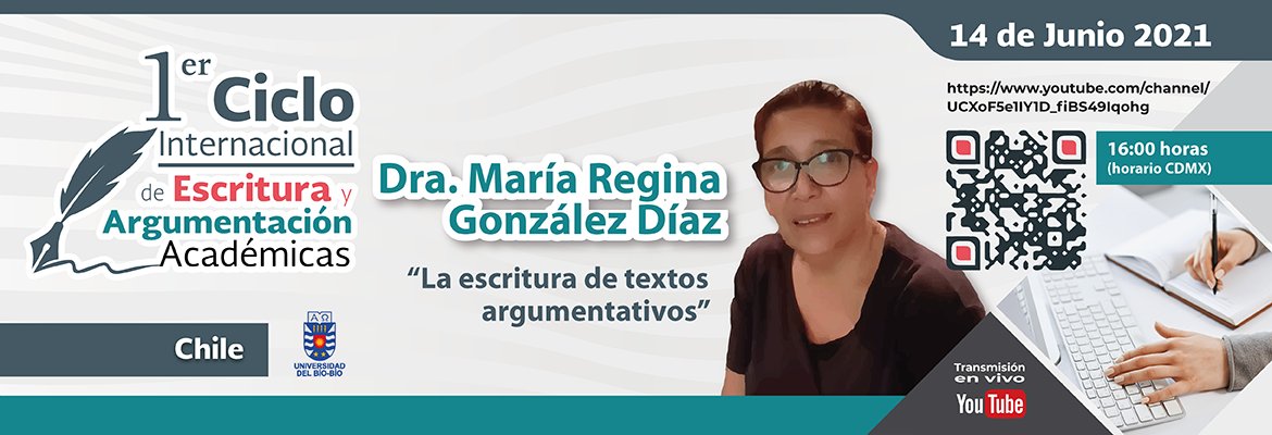 Conferencia: La escritura de textos argumentativos, por la Dra. María Regina González Díaz, 14 de junio 16:00hrs (Hora de la Ciudad de México). Evento sin costo.

Registro: ipn-mx.zoom.us/meeting/regist…