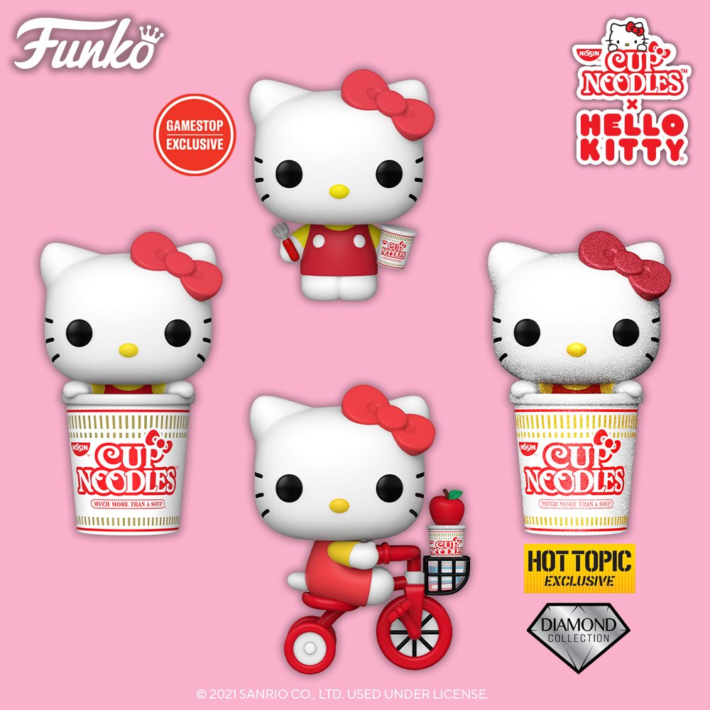 Funko on X: Coming Soon: Pop! Sanrio - Hello Kitty x Nissin CUP NOODLES.  Pre-order now and expand your Hello Kitty collection with this delicious  and adorable crossover!  #Funko #FunkoPop #HelloKitty  @