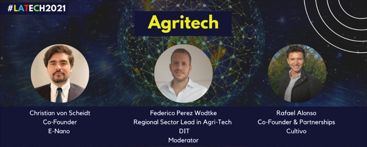 Join us this Wednesday for a discussion on Agritech! - #LATECH2021 - Latin American Tech ... conta.cc/35efgBA