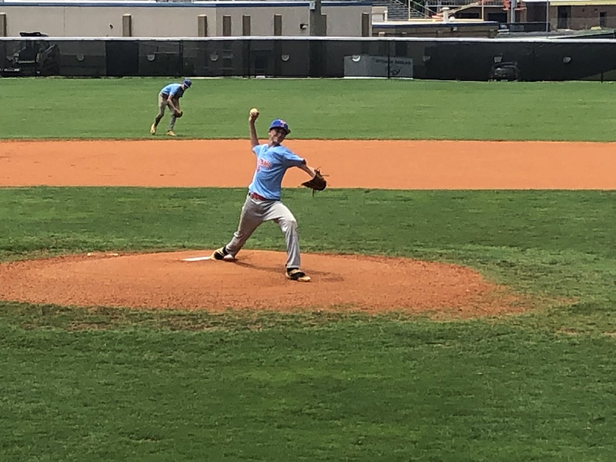 JacksonDietz4's tweet photo. First mound appearance since September! Knocked off some rust. Ready for the next tournament! @1TitansNation @KsawMtnBaseball #rehabiscomplete https://t.co/imeTxUADuh