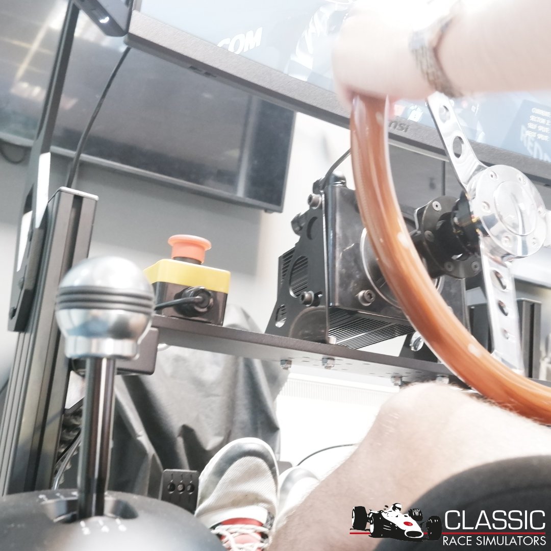 Our #Racerigs pay a lot of attention to detail, with realistic steering wheels, pedals, gear boxes, paddle shift gear change &amp; even wind simulators. What's more, you can race on any circuit available on our software. Book a test drive at classicracesimulators.com #aldershot #alton