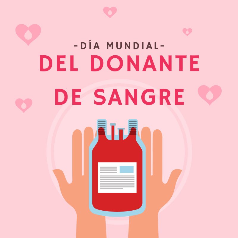 🩸Cuando donas sangre, donas vidas. Es el mayor gesto de solidaridad que existe.  

#DiaMundialDelDonanteDeSangre