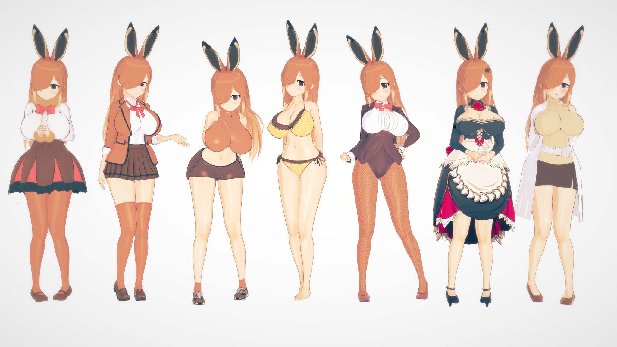 まこじゅん ヤブノウサギを配布します 一つ目に作るウサギフレンズです 性格は神秘的 服装はウサギだから基本的なバニーガール服装などを含め色々と用意し 特にお出かけ服には似合いそうな衣装モードを使って着せました ダウンロードは以下のツイート