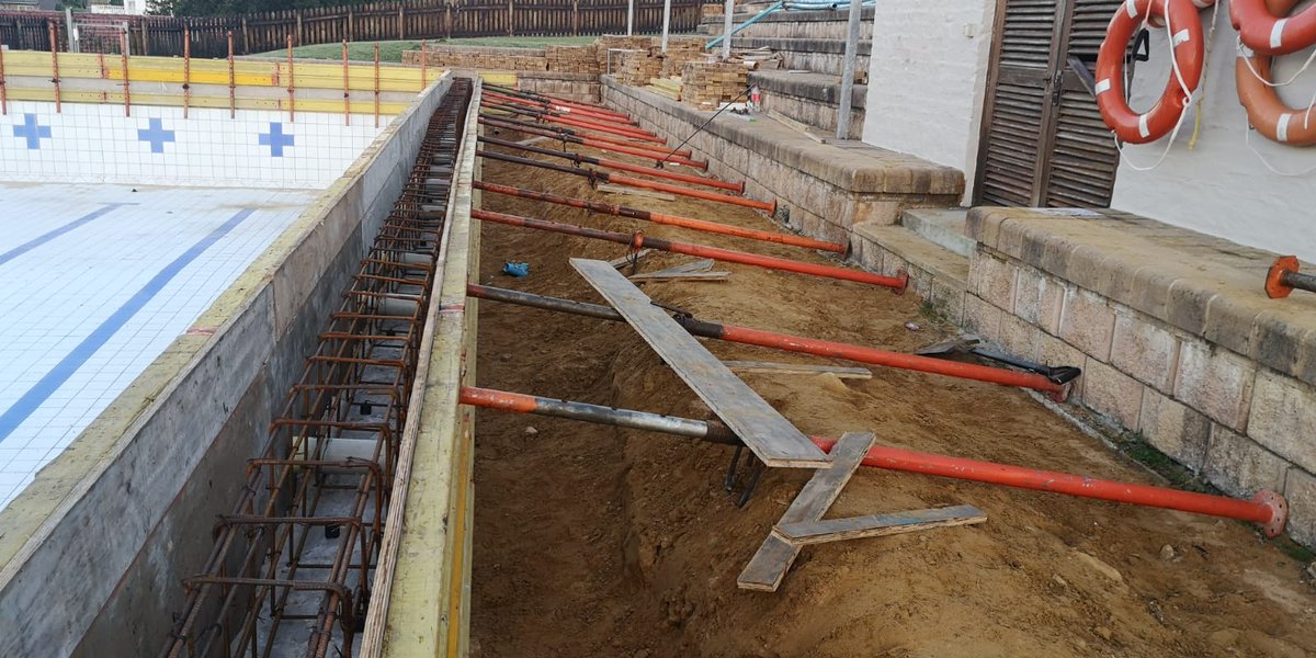 There has been much excitement over the past month as we have watched our pool project slowly but surely take shape! The new deeper swimming pool on campus will meet water polo requirements and allow us to host more home games. Watch this space! #oakhillza