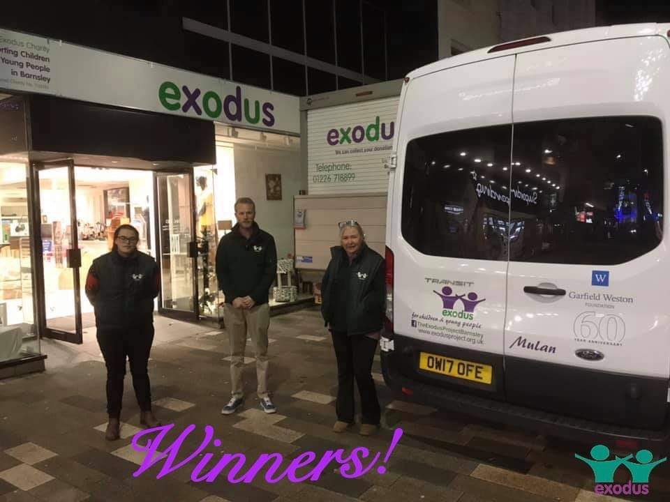 Wooohoo!
Exodus have won a nationally recognised and prestigious award for our outstanding work with children and young people. The Garfield Weston Foundation, in partnership with Pilotlight have recognised us as winners of the highly regarded Weston Charity Awards