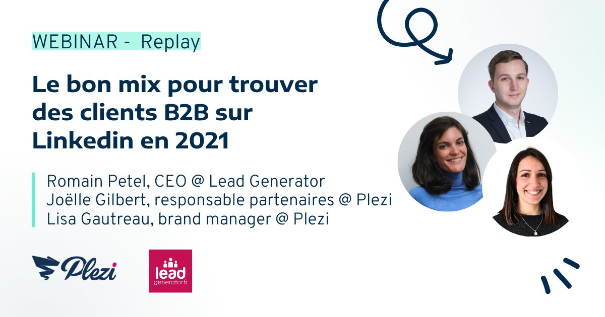PleziApp_FR's tweet image. C'est le moment d'exploiter de nouvelles techniques pour dénicher vos futurs clients ! 

#LinkedIn peut être un très bon canal si vous avez les bonnes techniques, découvrez-les dans le replay de notre #webinar avec @LeadGeneratorFR 👇 bit.ly/34ZDQpH