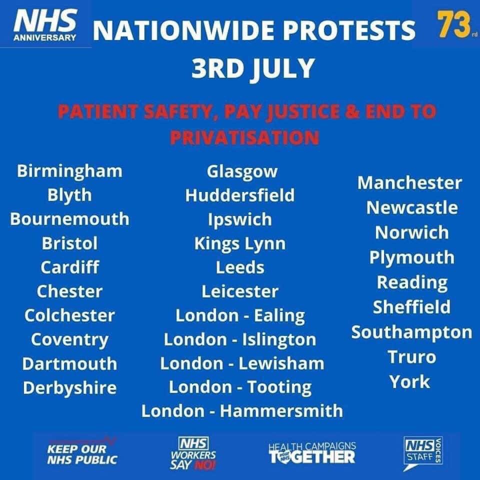 ramblinggeordie's tweet photo. #nhspay #NHSProtests
Solidarity to all NHS Workers across the country. Get out on 3rd July and make your voice heard!
#Blyth #Newcastle https://t.co/tAYFDijvhf