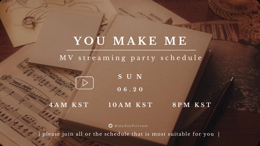 Hi, hello MyStrimmers!! 👋 Mark your calendars!!🗓 Our first streaming party will be Sunday 6/20! 🎉🎧 Join us for any or all of the sessions! We need everyone's support to get this goal. 🥳 Remember to follow & turn on notifs! Keep an 👁 out for more info in the coming days~