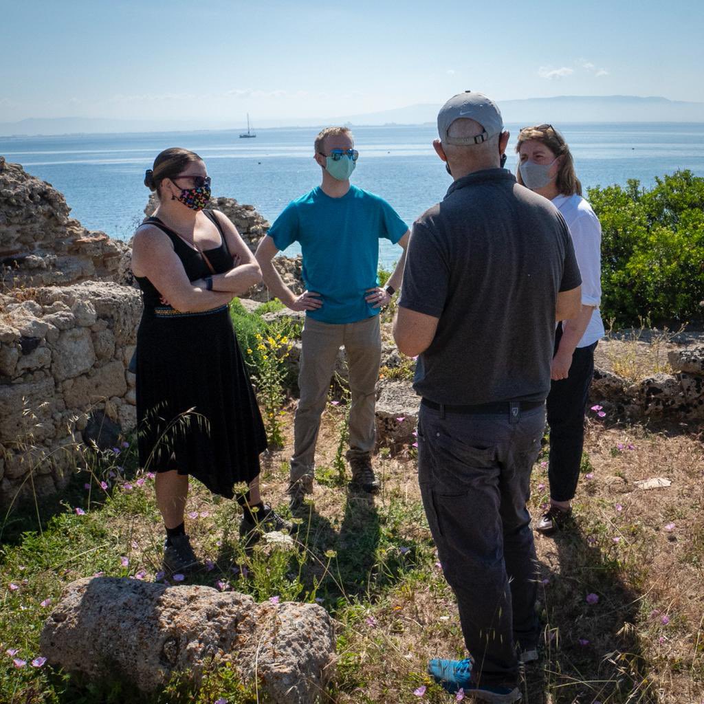 First day back!  We’re very grateful to be back in the field this summer to restart our archaeological excavations at #Tharros. We’re a smaller team this year, but just so glad to be doing what we can.