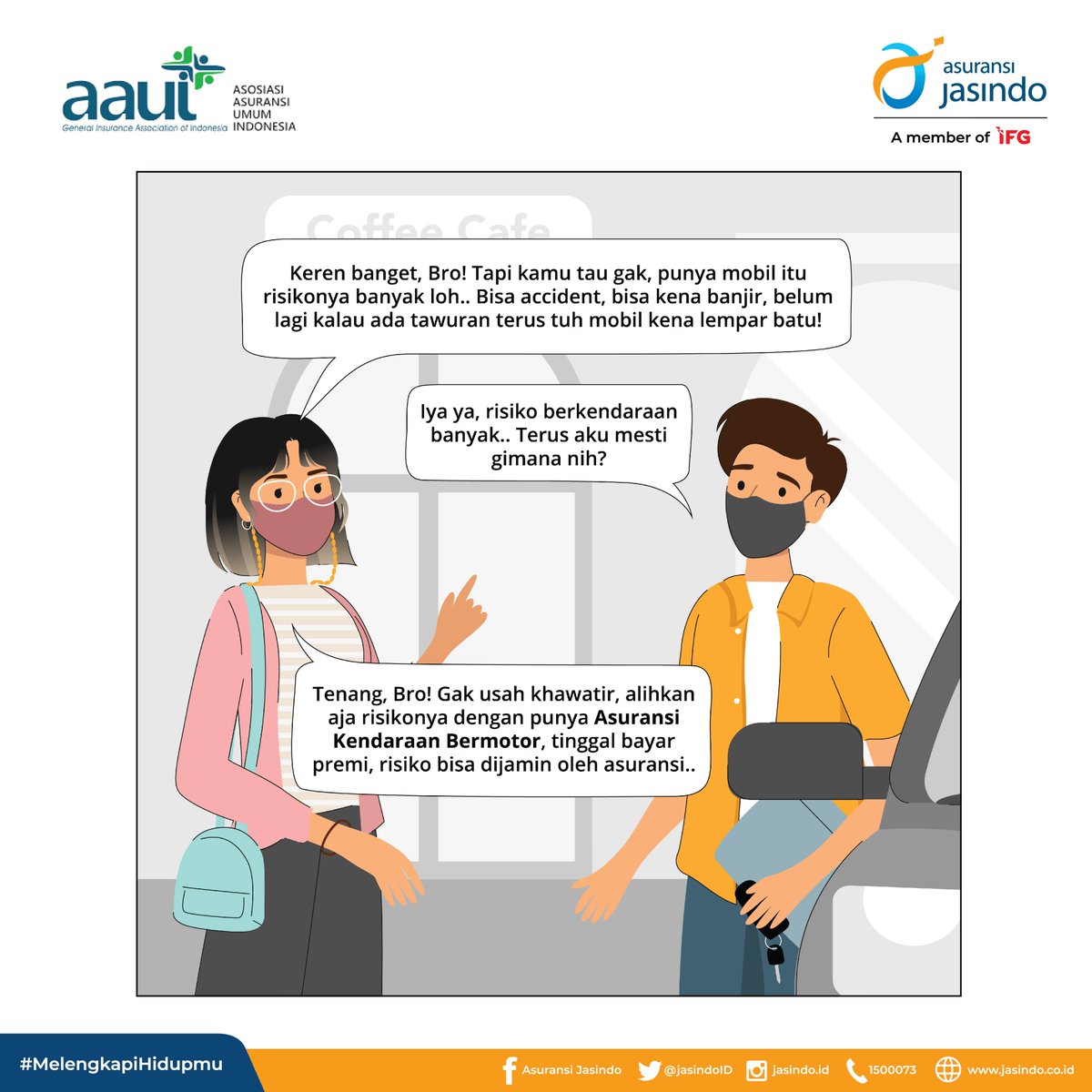 JasindoID's tweet image. Karena adanya PPnBM, Aan membeli mobil pertamanya. Tapi dia tau gak ya pentingnya melindungi mobilnya dari risiko yang ada seperti kebanjiran dan kecelakaan, apalagi ini mobil pertamanya.

Yuk ikuti ceritanya Aan dan mobil pertamanya.

#AsuransiJasindo
#KomikAsuransi
#AAUI