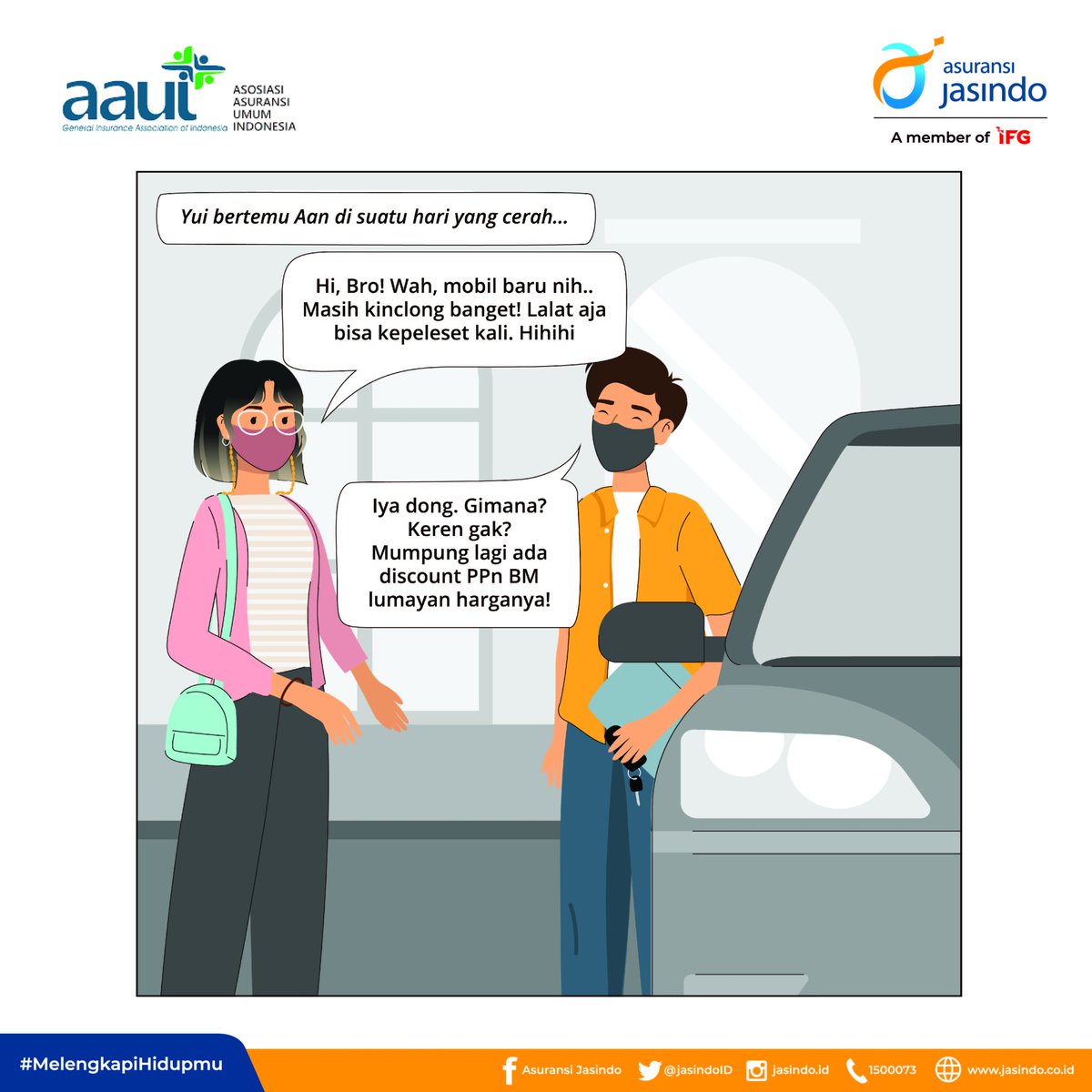 JasindoID's tweet image. Karena adanya PPnBM, Aan membeli mobil pertamanya. Tapi dia tau gak ya pentingnya melindungi mobilnya dari risiko yang ada seperti kebanjiran dan kecelakaan, apalagi ini mobil pertamanya.

Yuk ikuti ceritanya Aan dan mobil pertamanya.

#AsuransiJasindo
#KomikAsuransi
#AAUI