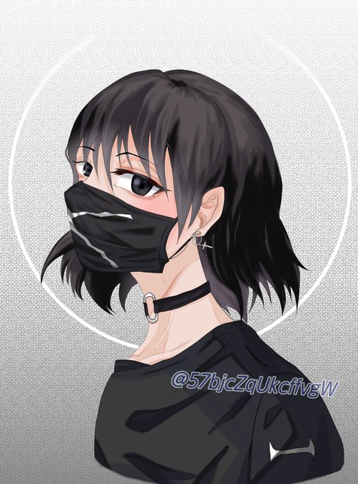 マスク女子のtwitterイラスト検索結果