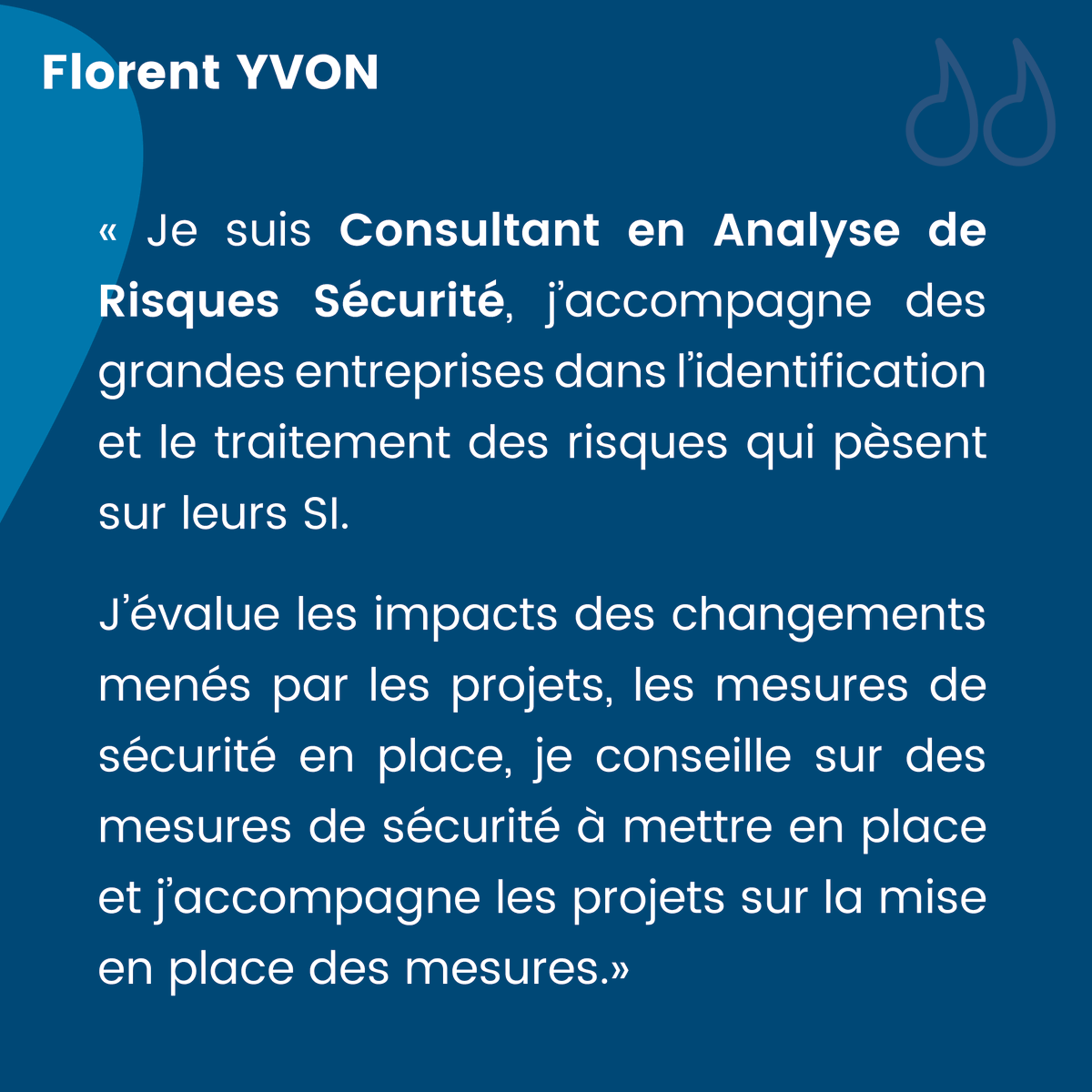 Polytech_Angers's tweet photo. 🔦 Lumière sur les Alumni de Polytech Angers
👤 Florent Yvon
🎓 Diplômée 2019 en Systèmes Automatisés & Génie Informatique
💼 Consultant en Cyber-sécurité
⬇️ Voir son témoignage ⬇️
https://t.co/zZWhoLyRNd
#ingénieur #alumni #espritdecole @PolytechAlumni https://t.co/SYI6iaKsjv