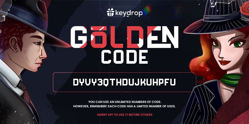 keydropcom's tweet image. Golden Code🔥
Do you want more? Leave ❤️

Use code: MAFIA 😈
Receive extra credit for the skins💸

#freeskins #csgoskinsgiveaway #csgoskinsfree #giveaway #airdrop #csgocases #csgocase #csgocommunity #csgoesport #skins #csgoskins #keydrop #keydropcom #csgo