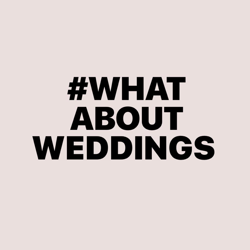 JOIN TEAM #whataboutweddings 

It's a few hours to go before <a href="/BorisJohnson/">Boris Johnson</a>'s announcement so we're asking everyone who's asking #whataboutweddings to change their profile pic (just for the rest of the day!) to get the message across.

Use this image and let's get visible!