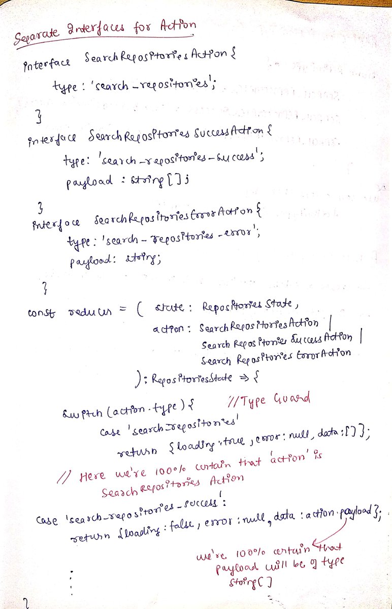 thesavvycoder's tweet image. Finished with #Day13 of #30DaysOfTypeScript Challenge.
Today I got started with using #TypeScript with #redux 🚀🚀
#30daysofcode
Notes below 👇👇