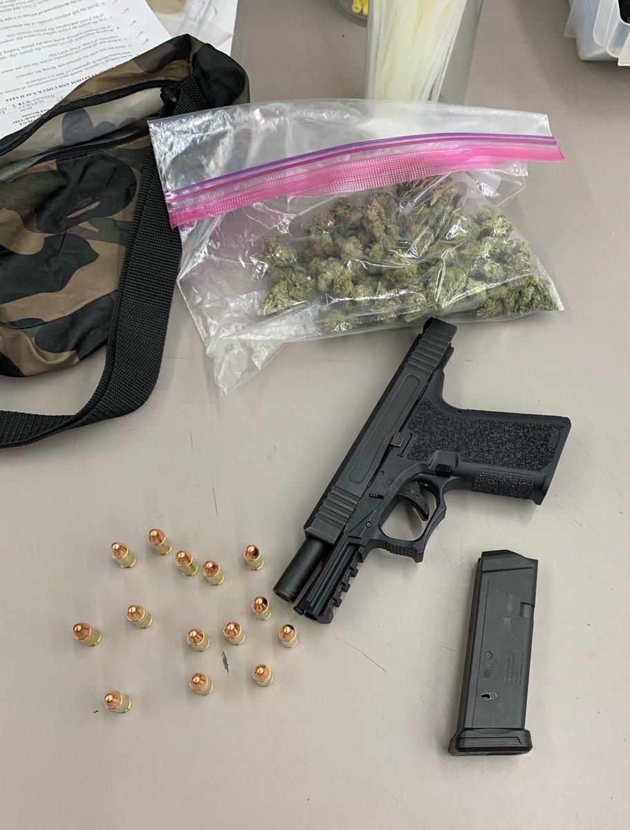DPDNWNPO's tweet photo. Nights #NWCRT officers heard gun shots and witnessed a vehicle speeding from an area. Suspect was arrested for evading, UCW, and marijuana. Taking more drugs and guns off the streets and continuing our weeding plan! #KeepingDallasSafe @DPDChiefGarcia @LtScogginsDPD https://t.co/QfHaHG2adP