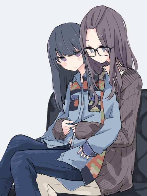 「sitting on lap」 illustration images(Popular｜RT&Fav:50)