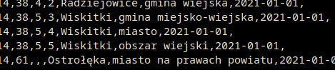 <a href="/szczepimysie/">Szczepimy</a> 
Aż przykro pisać. Do d. taka robota. Na obrazku wykaz gmin nieodnalezionych w TERC.
Przyczyny:
1. Poucinane długie nazwy 
2. Gminy miejsko-wiejskie widnieją jako miejskie  (przykład Wiskitki)
PS. Fakturę przyślemy pocztą.
