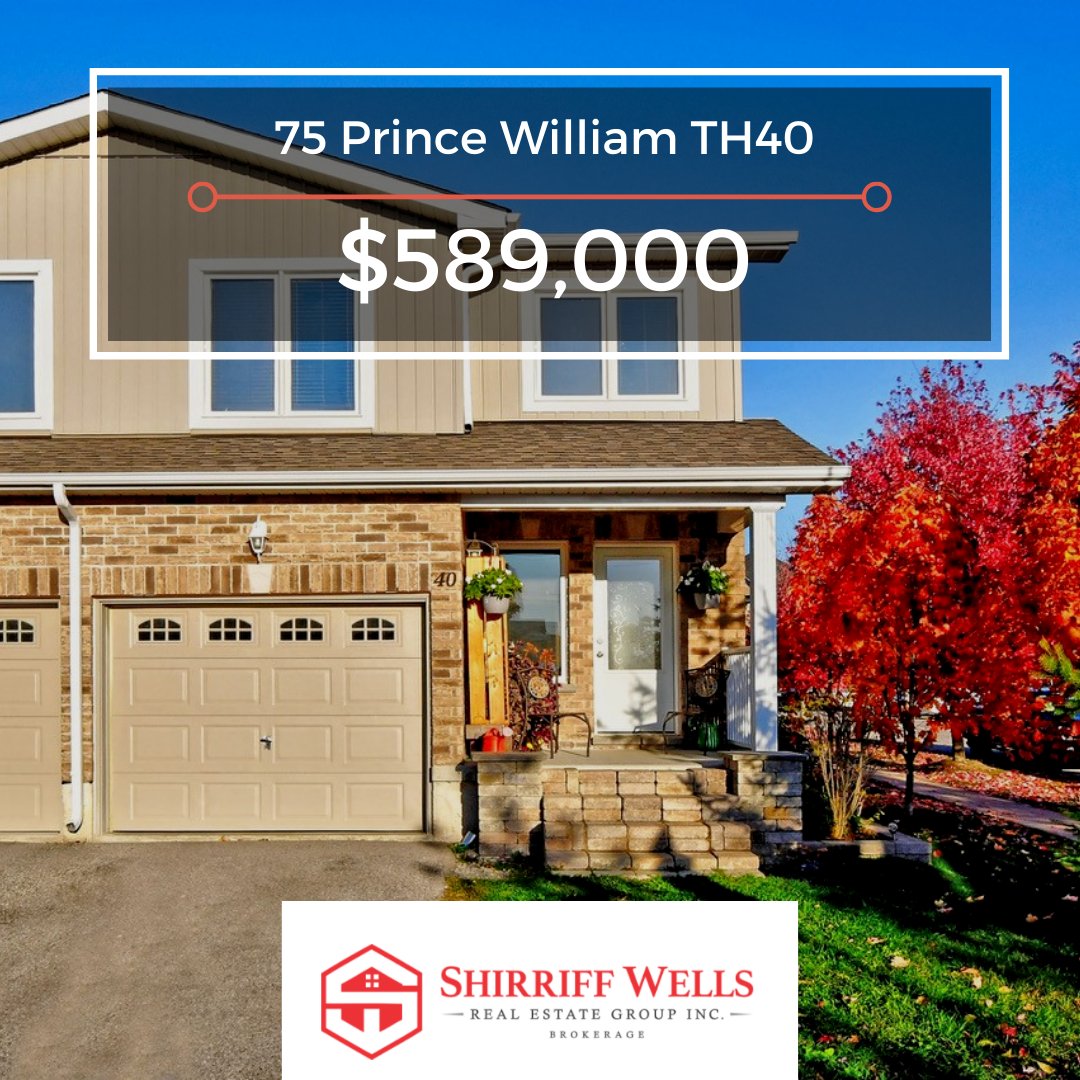 Enjoy convenience & easy living in this beautiful family #townhouse. 3-bed, 2-baths, a large kitchen & spacious balcony thatβs perfect for entertaining! Explore the best that #Barrie has to offer & make it your home today! #ShirriffWellsRealEstate
.
https://t.co/l0JDdaHNAd https://t.co/oDxeTS9eRO