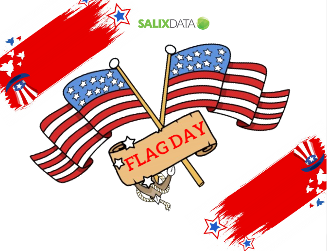 SalixData's tweet photo. Happy Flag Day!

Today marks the day where we celebrate and honor the bold stripes and bright stars of our national flag.

Let us commemorate the 244 years of Stars and Stripes waving as a symbol of freedom for all. #FlagDay2021 https://t.co/m6Ca8WvEgo
