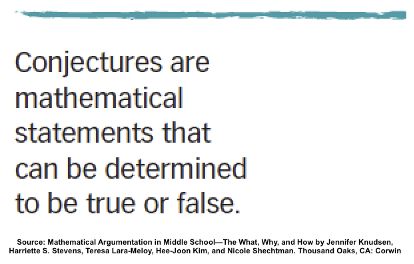 TERCtweets's tweet photo. How do you engage students in making conjectures? Want to learn more? #MSMath Teacher+Coach Teams can sign up for paid online workshops in Aug 2021: https://t.co/L8x3Qa5rPF #MathArgumentation #MathPractices #MTBOS #ITeachMath #MSMath @jen_knudsen @teresalarameloy @HarrietteSteve9 https://t.co/c7bf5ErSAP