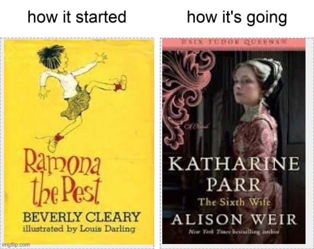 CRCubsLibrary's tweet image. How it started/how it&apos;s going for our reading careers w/@jenniferlagarde.  #JCPSLSA2021