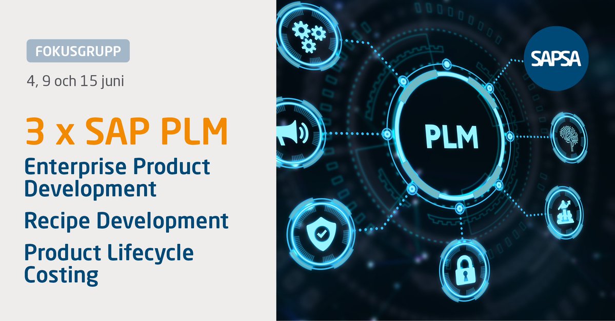 Join our webinar about <a href="/SAP/">SAP</a> Product Lifecycle Costing and see a live demo, learn about the roadmap and ask your questions directly to Product Management. sapsa.se/events/sap-pro…