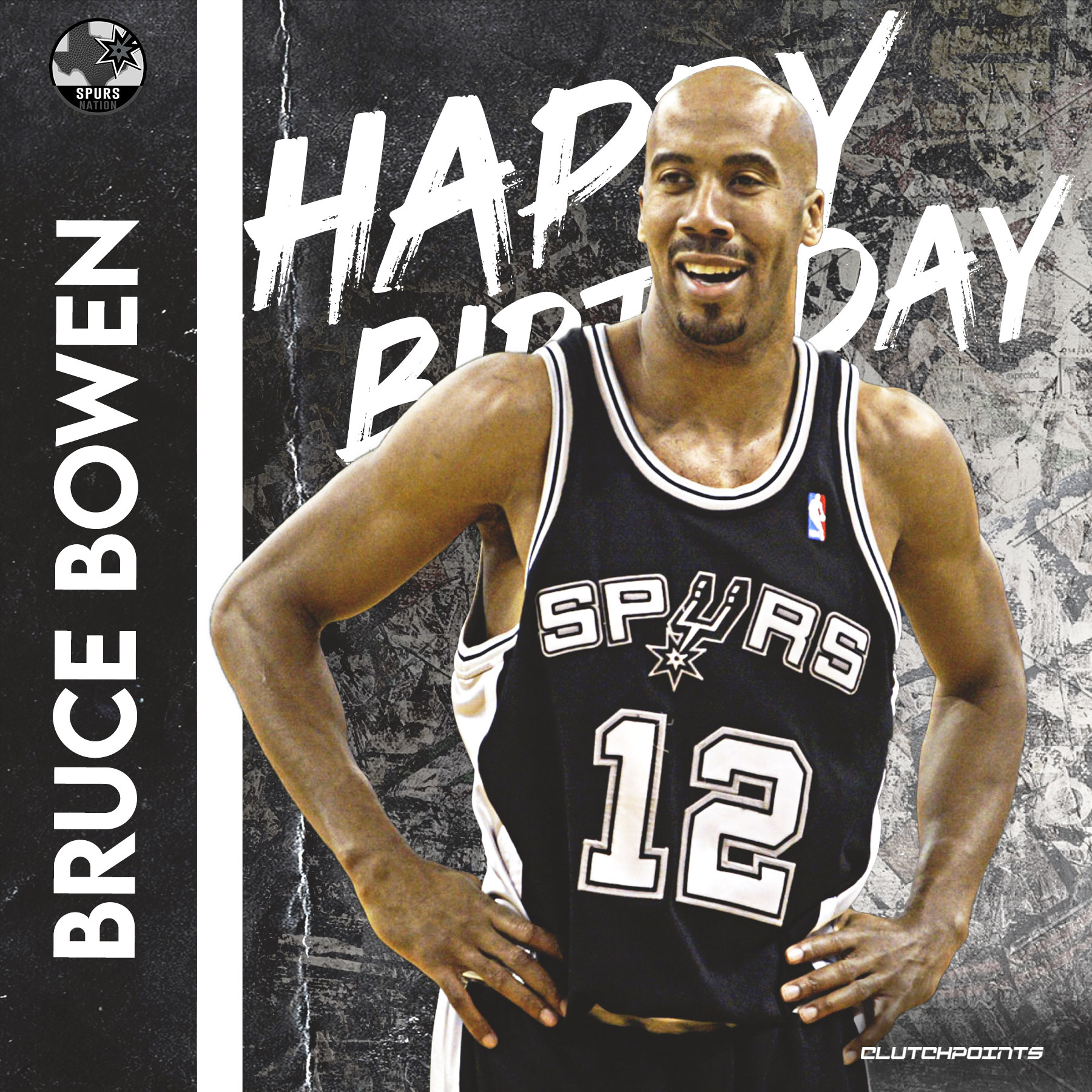Spurs Nation, let\s all greet Bruce Bowen a happy 50th birthday!  