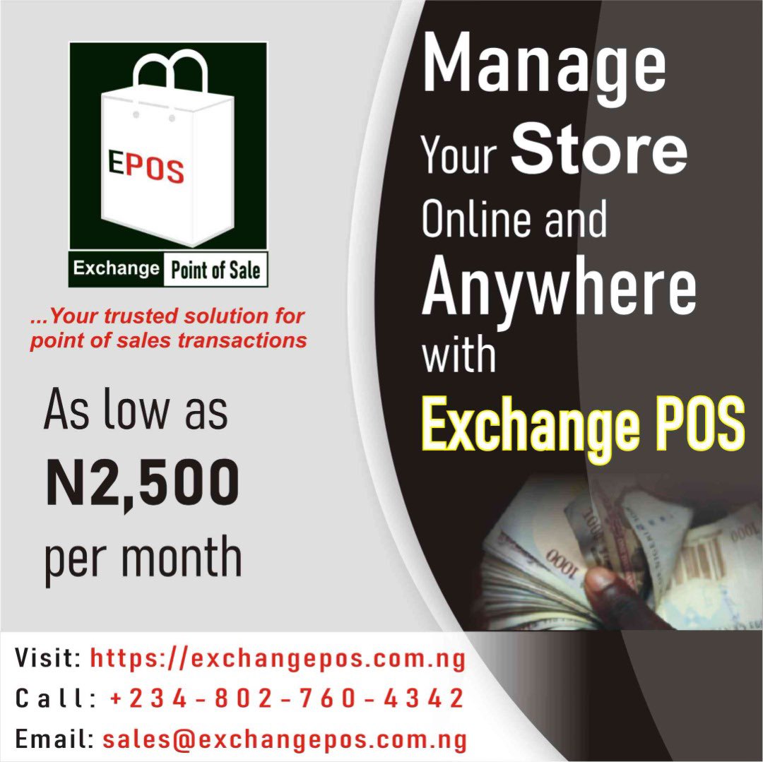 CleancodeTechs's tweet image. Are you tired of running manual process for your business? Are you having so much paper work ? We bring you a point of sale solution(POS) that seamlessly handle all your store processes and ledger. Do not hesitate to contact us for more information. Thank you and kindly RT.