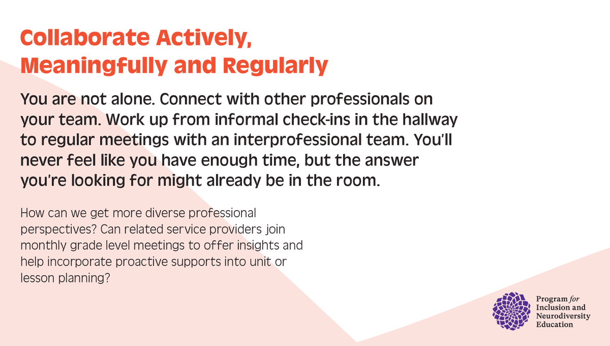pineprogram1's tweet photo. Educators: Make the #PinePromise today &amp; everyday to collaborate actively, meaningfully &amp; regularly. 

&amp; listen to the #ActuallyAutistic experts!

  #PINE9 #AutismAcceptanceEveryMonth https://t.co/DsKUvnC5eJ