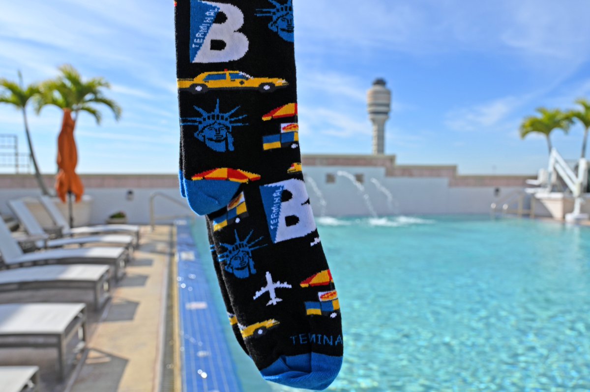 MCO's tweet image. In celebration of @terminalBLGA's one year inauguration, we’re doing a socks swap giveaway! Quote tweet this with #SocksSwapGiveaway for a chance to win a pair of their exclusive socks. Open until the end of today; 3 lucky winners will be randomly selected and contacted via DM.🧦