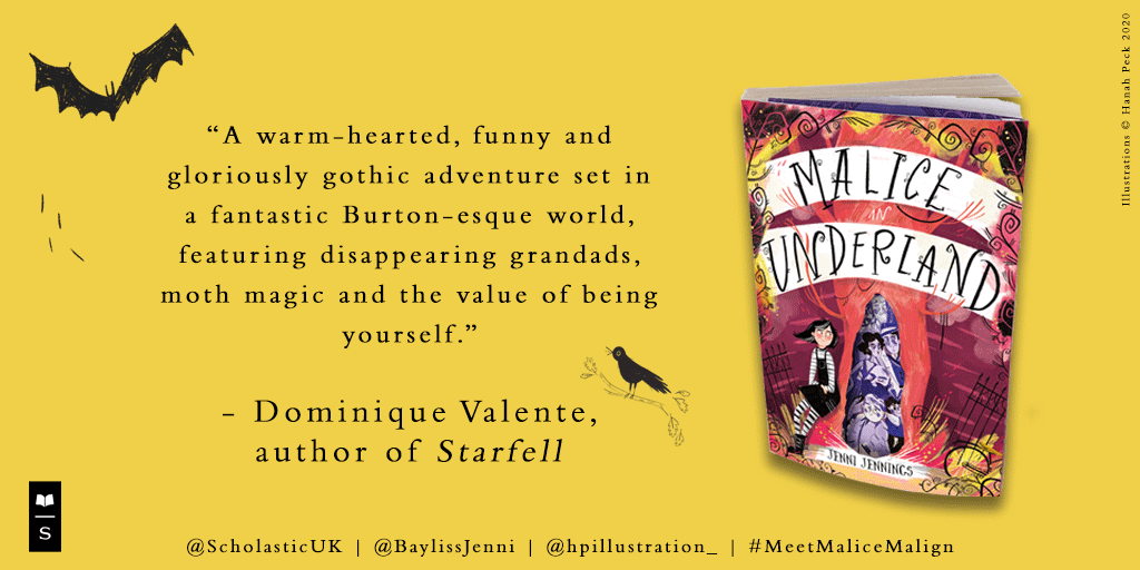 SCB_RightsUK's tweet photo. Malice in Underland by @BaylissJenni &amp; illustrated by @hpillustration_ is packed with spooky characters and warm-hearted adventure. Rights have already sold in 5 languages and we are so excited to see where this enchanting series will travel to next. #SCBVirtualBCBF #BCBF21 🌎 https://t.co/lqlXCTRX4Z