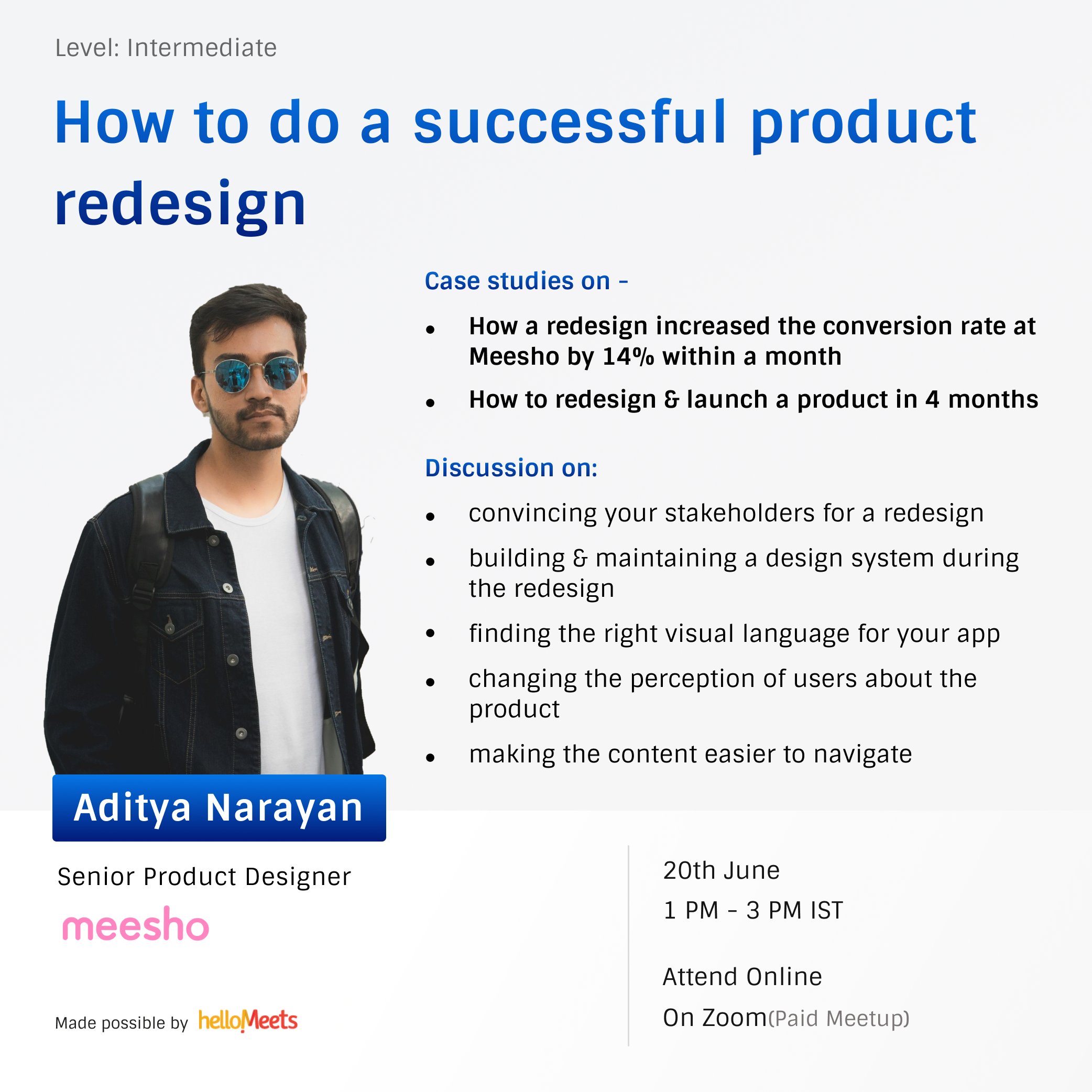 Hellomeets How A Redesign Increased The Conversion Rate At Meesho By 14 Within A Month From Crabsbeard Senior Product Designer At Meesho Official He Will Share His Insights On How